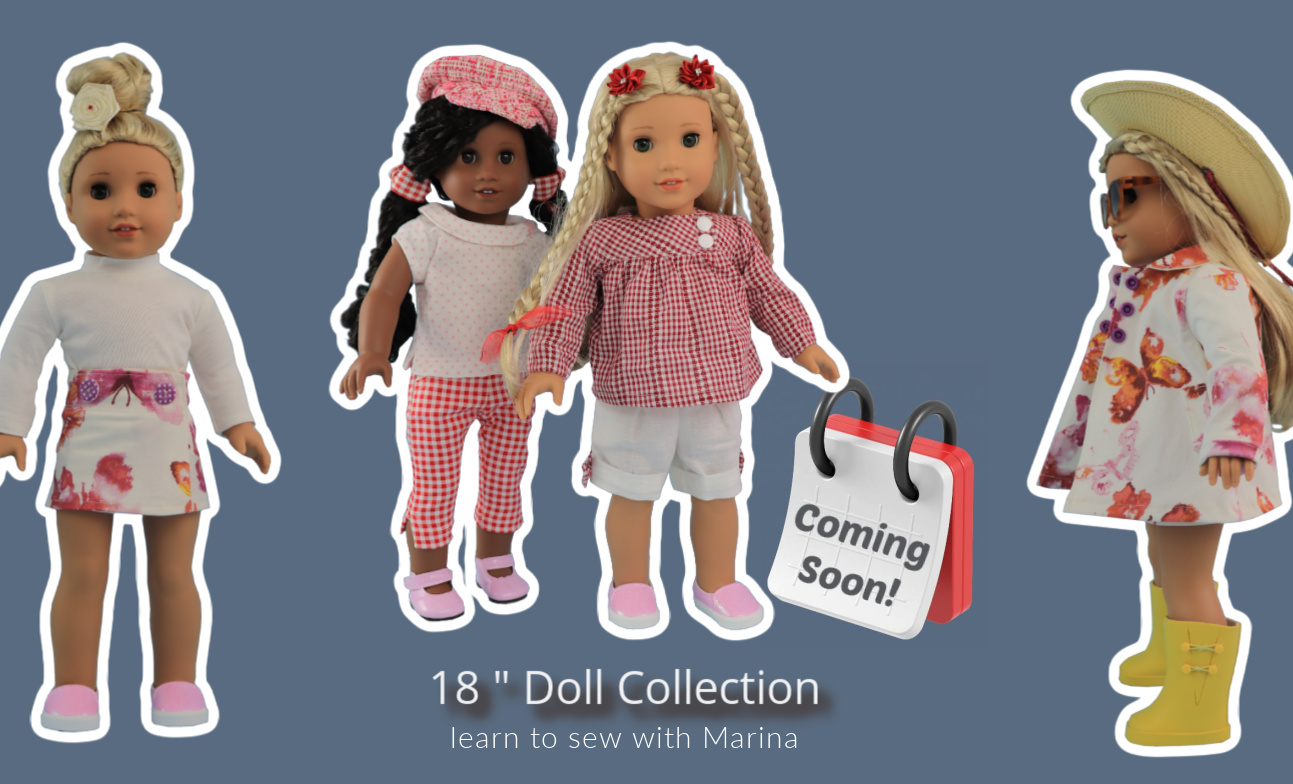 18 inch Doll Clothes, PDF Sewing Patterns