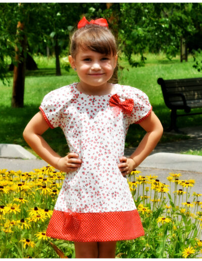 Amelie knit dress, pdf sewing pattern, frocks and frolics, raglan sleeves, stretch fabric