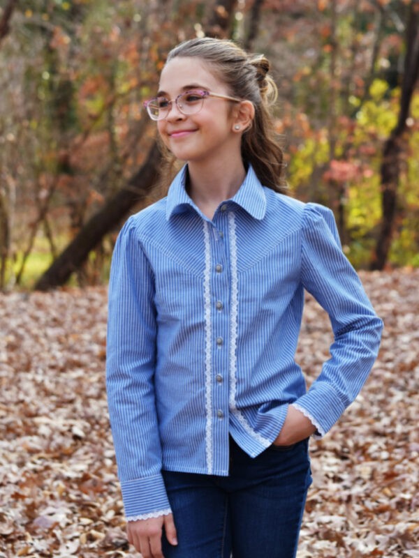 Frocks and Frolics - Western Blouse Girls Sewing Pattern