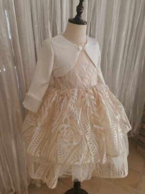 Flower girl dress, frocks and frolics, sewing pattern, downloadable pattern, learn to sew, cummerbund, customer photo