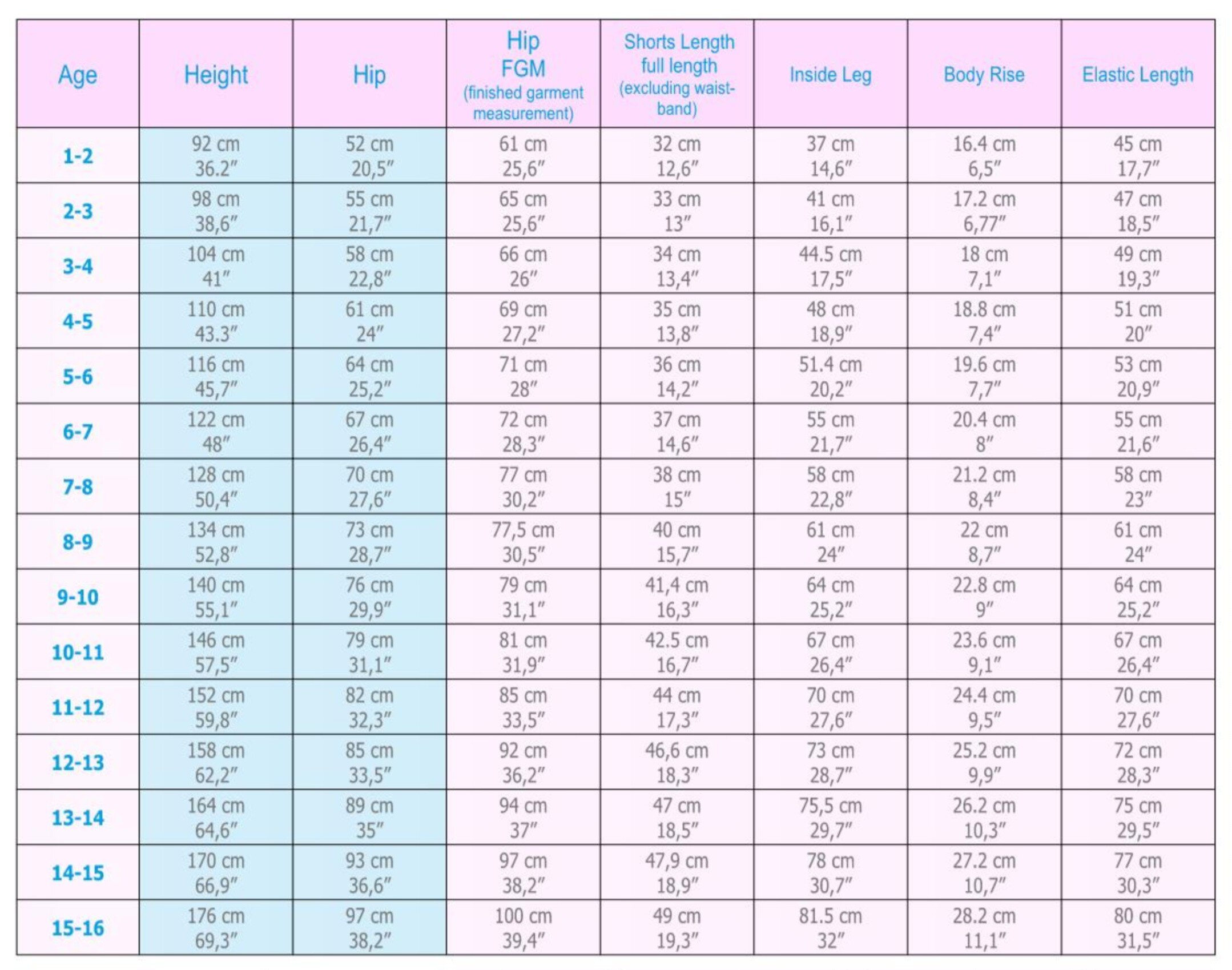 Clothing Sizing Chart  Party gown dress Size chart Clothing size chart