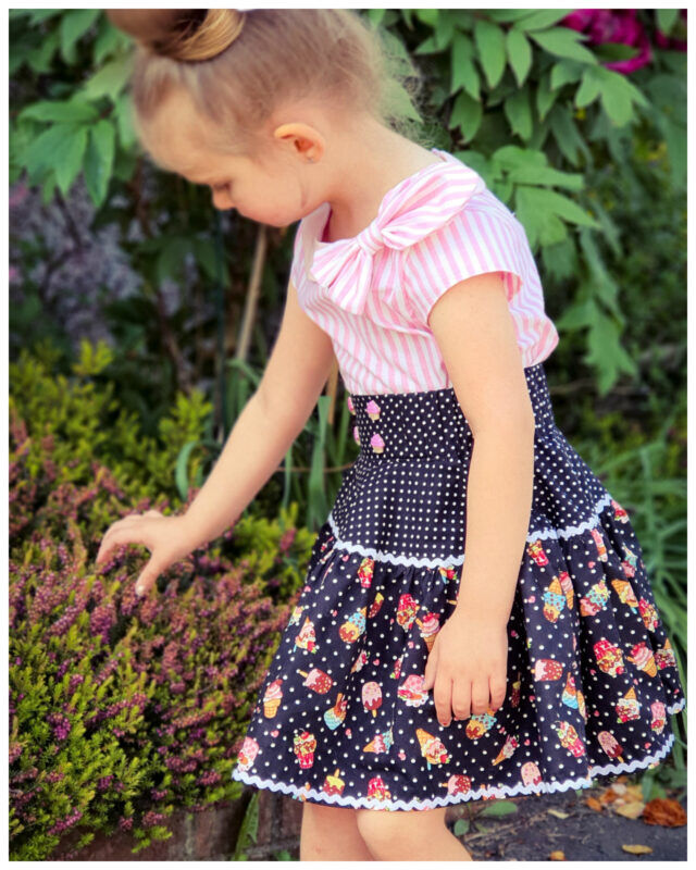 Bonnie tiered skirt PDF | sewing pattern | sewing course