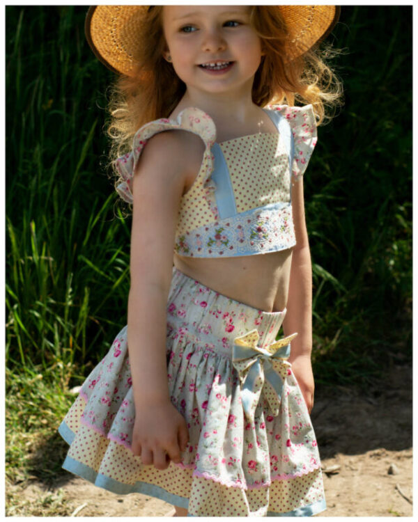 Scarlett swing skirt free pdf sewing pattern for girls
